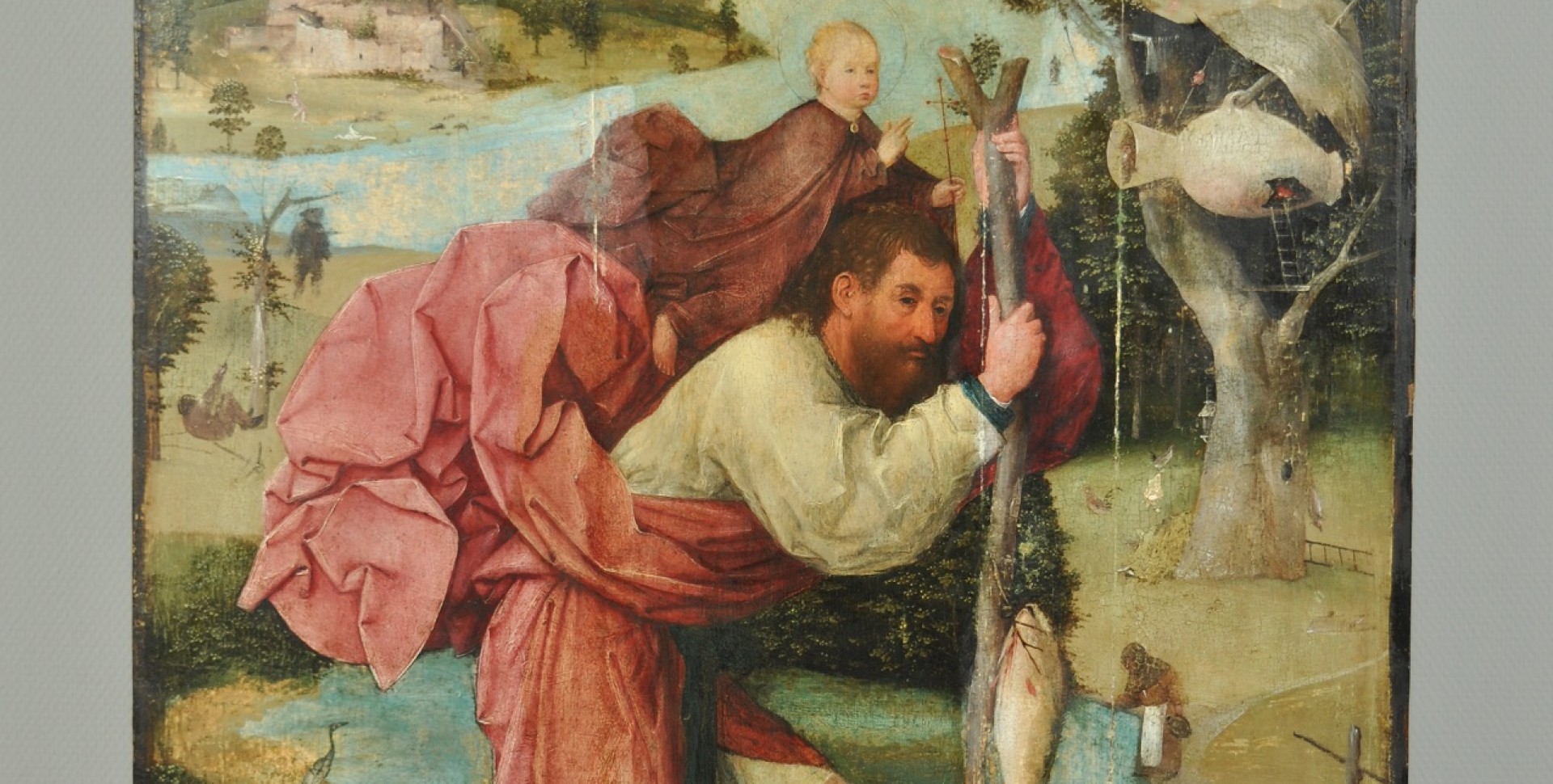 ‘De heilige Christoffel’ tijdens de vernisafname.