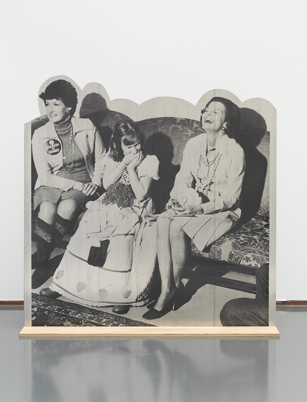 Cady Noland, Betty Ford, 1994, zeefdruk op aluminium, schenking aan het museum door Noland in 1997.