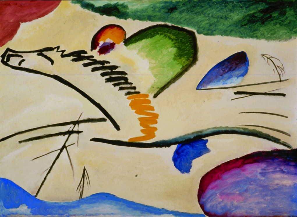 Vasili Vasileevich Kandinsky, Lyrisches (The Lyrical), 1911, oil on canvas.