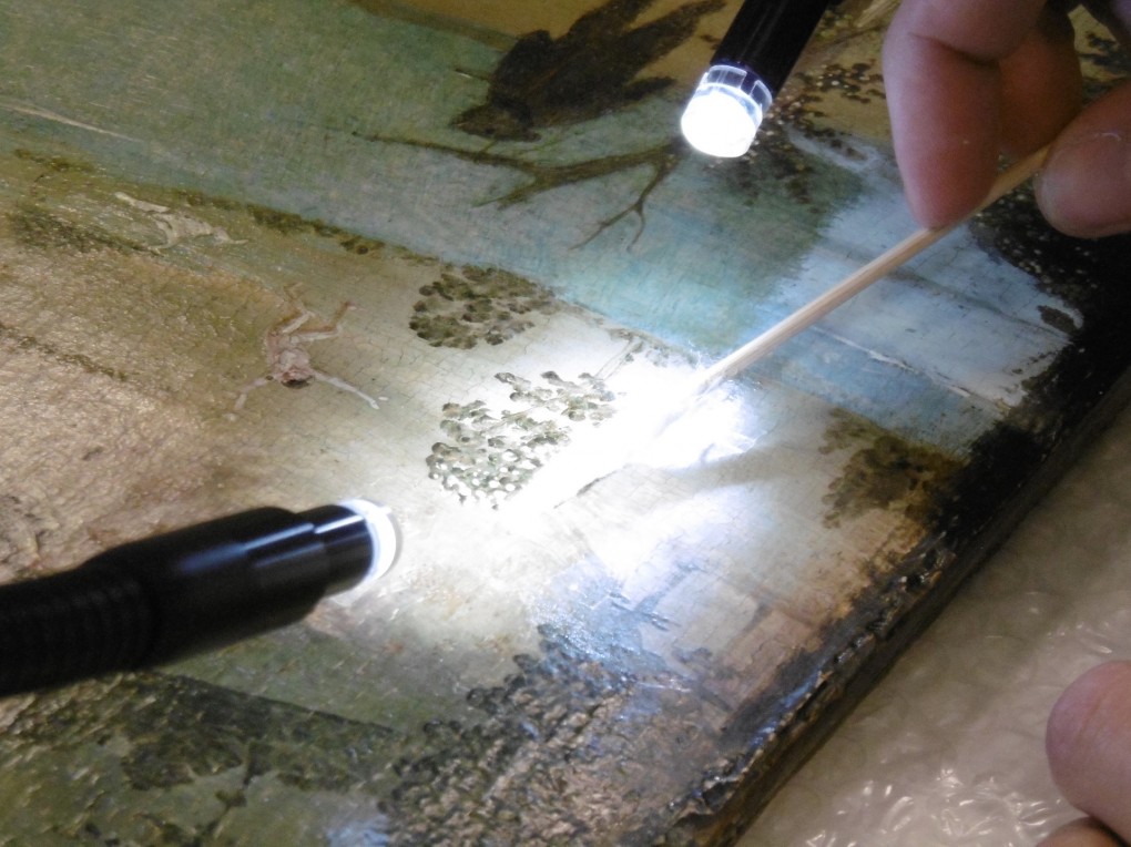 Detail of the restauration