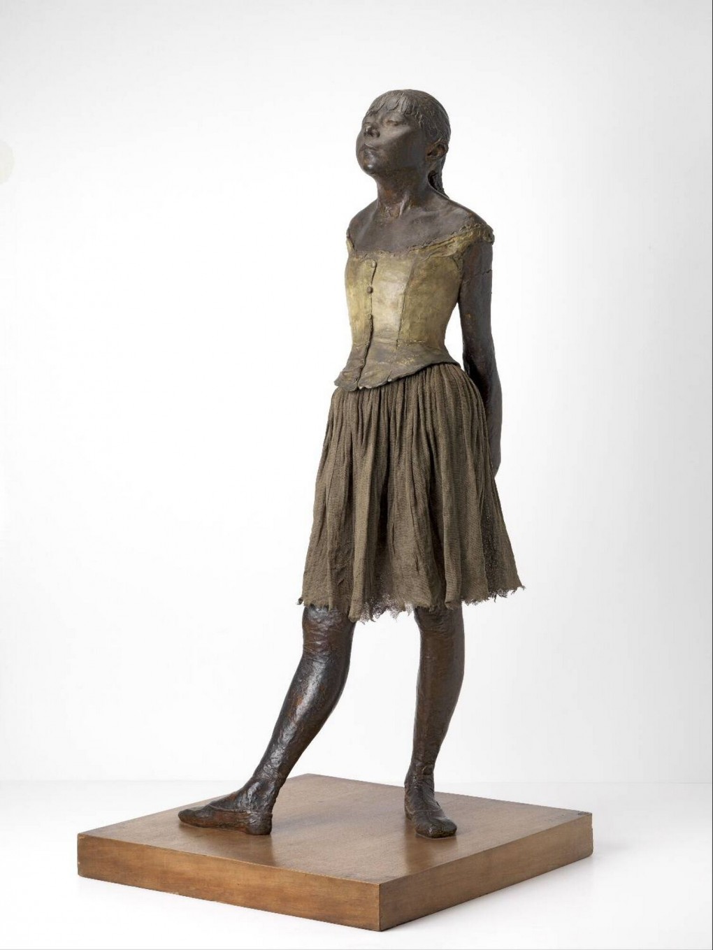 Edgar Degas, Petite danseuse de quatorze ans, 1880-1881, brons en textiel, bruikleen Stichting Museum Boijmans Van Beuningen 1939