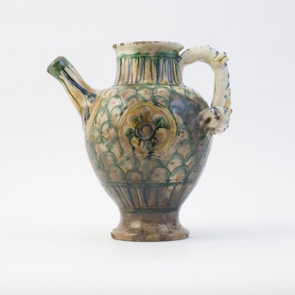 Anonymous, Syrup pitcher, 1625-1675, earthenware, sgraffito, purchase 1959