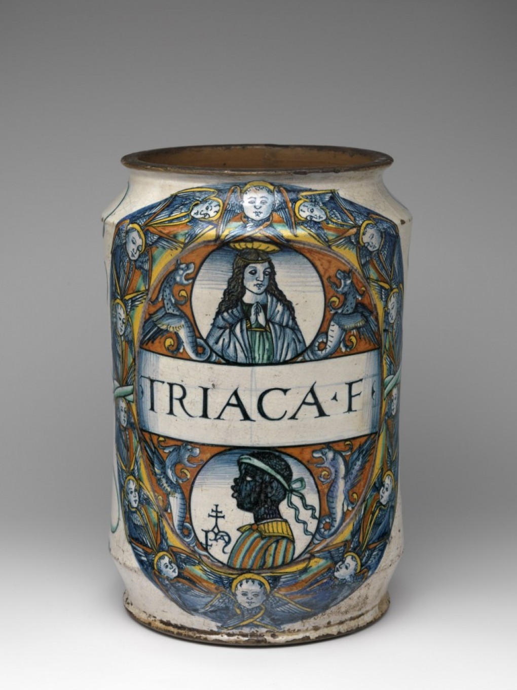 An apothecary jar from the former Pringsheim collection