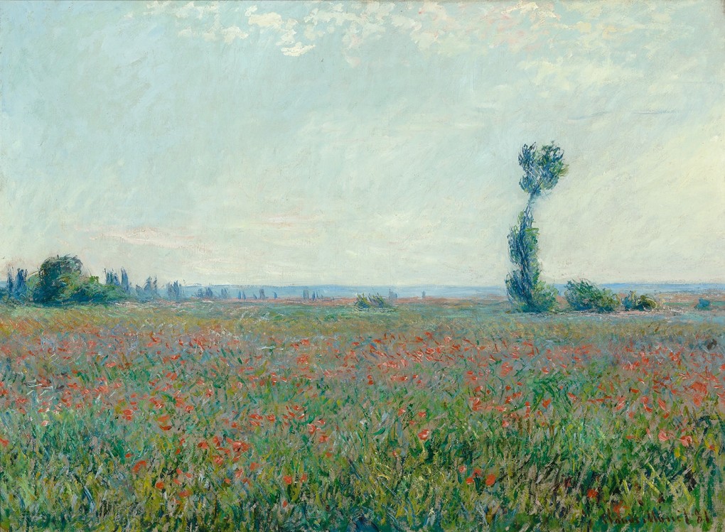 Claude Monet, Papaverveld (Champ de coquelicots), 1881, olieverf op doek, verworven met de verzameling van D.G. van Beuningen 1958