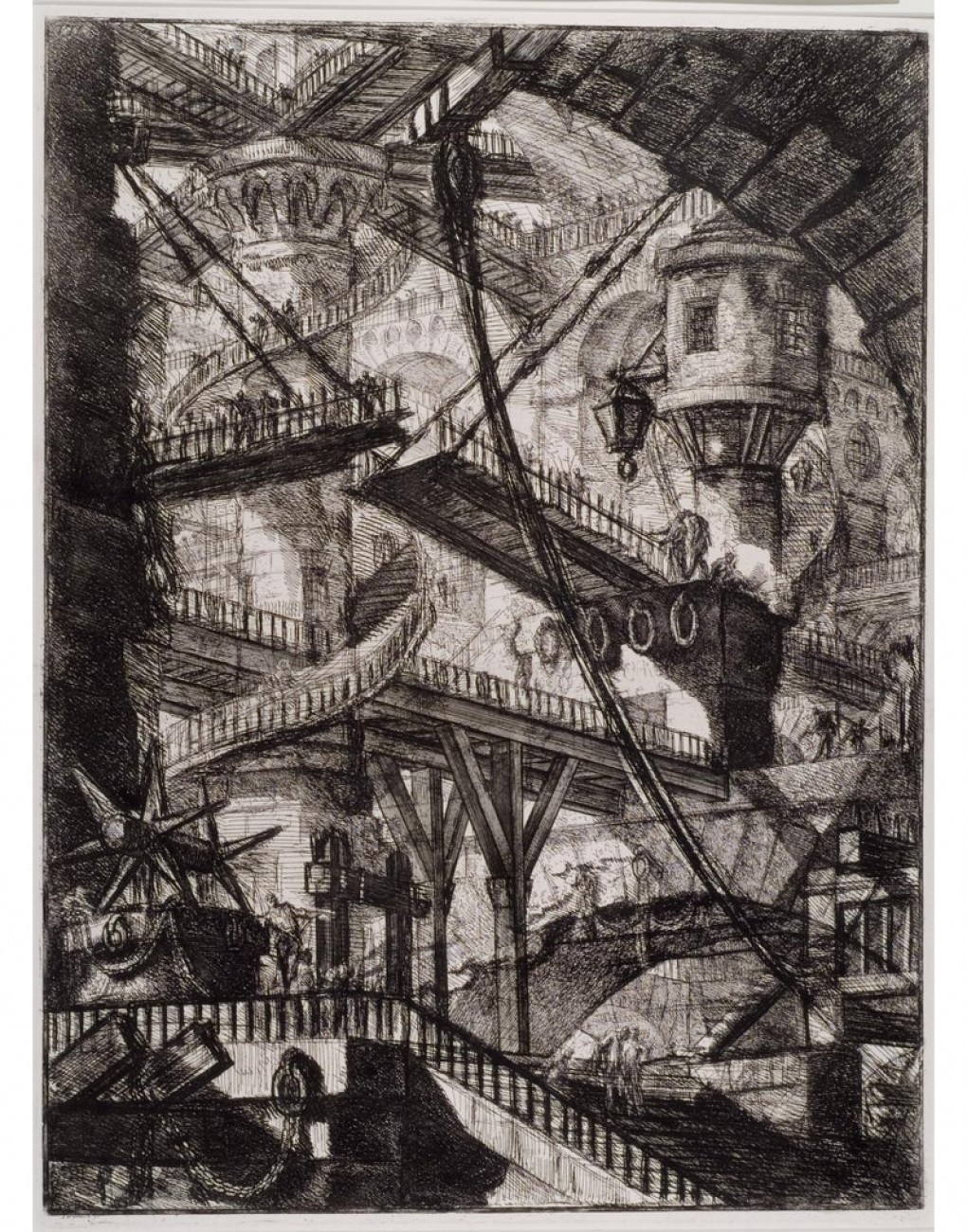 Giovanni Battista Piranesi, De ophaalbrug, 1761, collectie Museum Boijmans Van Beuningen.