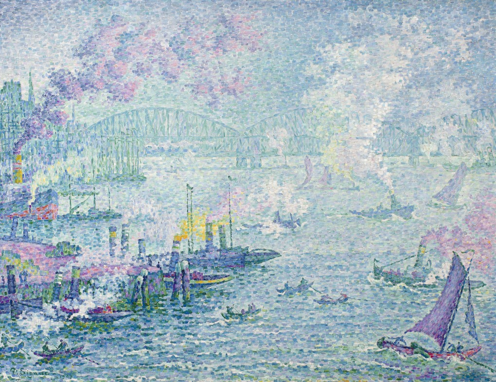 Paul Signac, Le port de Rotterdam (De haven van Rotterdam), 1907, Museum Boijmans Van Beuningen, Rotterdam. Foto door Studio Tromp
