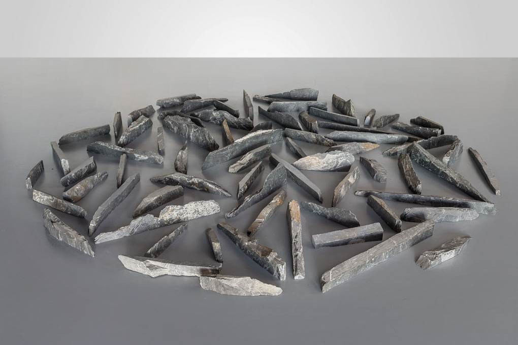 Richard Long, Slate circle, 1980, Collectie Museum Boijmans Van Beuningen. Bruikleen Collectie Sanders, Amsterdam, 1982
