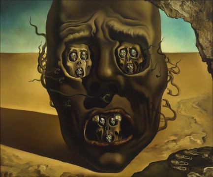 Salvador Dalí, Le visage de la guerre (The face of war), 1940. Museum Boijmans Van Beuningen, Rotterdam, photo: Studio Tromp, Rotterdam. © Salvador Dalí, Fundación Gala-Salvador Dalí