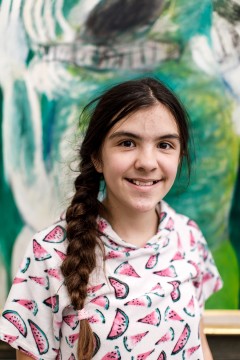 I’m Rosalie Klerkx and I’m eleven years old. This will be my second year in the Boijmans Children’s Advisory Board and I’m really looking forward to it! It was cool to meet so many people last year, including Mayor Aboutaleb.