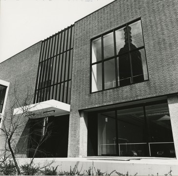 De door A. Bodon ontworpen nieuwbouw voor Museum Boijmans Van Beuningen, 1972