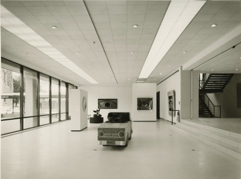 De door A. Bodon ontworpen nieuwbouw voor Museum Boijmans Van Beuningen, 1972