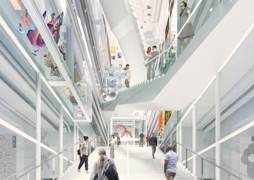Artist impression exterior Depot Boijmans Van Beuningen, Rotterdam. Design: MVRDV