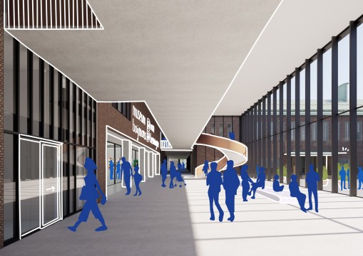 Sketch by Mecanoo of the new passage from the city to the Museumpark.