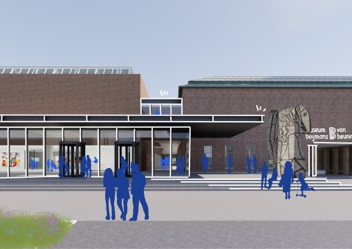 Sketch by Mecanoo of the new main entrance on the Museumparkstraat.