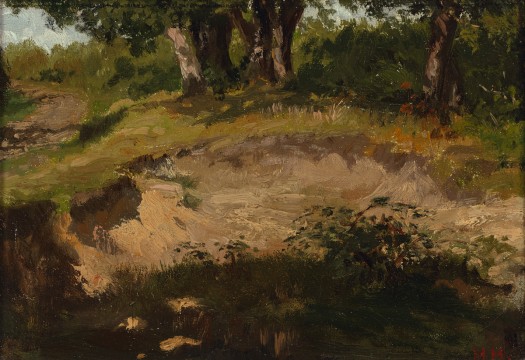 Matthijs Maris, A sandy bank with trees, c. 1860, collection Museum Boijmans Van Beuningen, Rotterdam. Purchase with support from VriendenLoterij, 2016