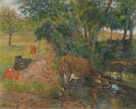 Paul Gauguin, Vaches au repos, 1885, collection Museum Boijmans van Beuningen, Rotterdam. Uit de nalatenschap van Vitale Bloch, 1976