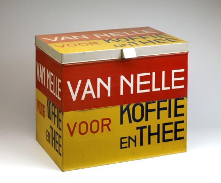 Jongert, Jac.Wormer, 1883 - Reeuwijk 1942 Rotterdam, voorraadblik, Van Nelle voor koffie en thee, 1930