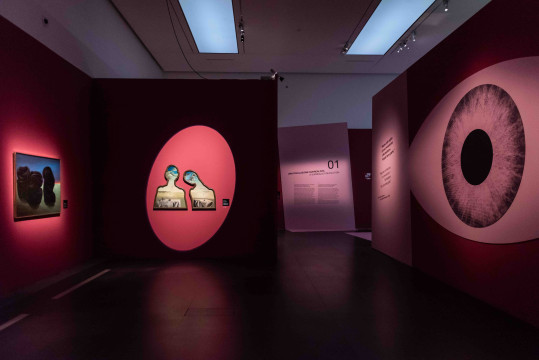 Exhibition overview 'Surrealist Art: Masterpieces from Museum Boijmans Van Beuningen' in Mudec, Milan, Italy.