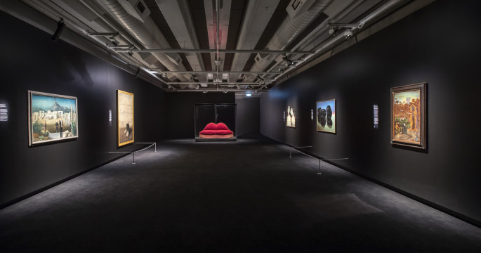 Exhibition overview 'Surrealist Art: Masterpieces from Museum Boijmans Van Beuningen' in Te Papa, Wellington, New Zealand. Photo: Maarten Holl.