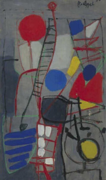 Karel Appel, Abstracte compositie, 1950 © Karel Appel Foundation, c/o Pictoright Amsterdam 2024