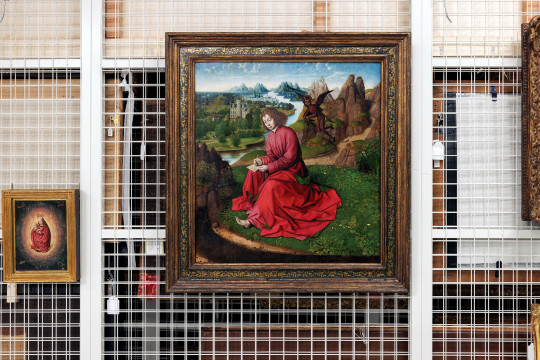 Meester van de legende van de Heilige Lucia, Johannes, het Evangelie schrijvend, 1475-1500. Foto: Aad Hoogendoorn