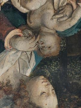 Meester van de Aanbidding te Lille, 'Drieluik met de Aanbidding der koningen, de Aanbidding der herders en de Rust op de vlucht naar Egypte', circa 1520-1530. Olieverf op paneel, 119 x 167 cm. Verworven met de verzameling van D.G. van Beuningen, 1958.