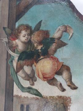 Meester van de Aanbidding te Lille, 'Drieluik met de Aanbidding der koningen, de Aanbidding der herders en de Rust op de vlucht naar Egypte', circa 1520-1530. Olieverf op paneel, 119 x 167 cm. Verworven met de verzameling van D.G. van Beuningen, 1958.