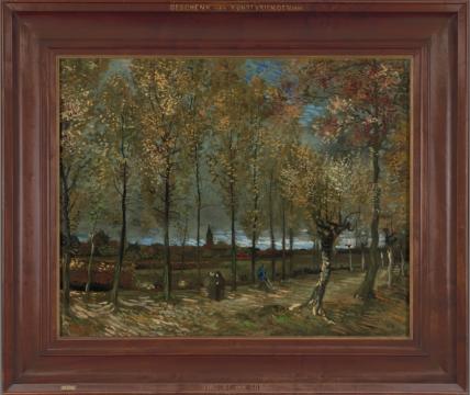 Vincent van Gogh, De populierenlaan bij Nuenen, 1885-86. Collectie Museum Boijmans Van Beuningen, Rotterdam. Schenking 26 Rotterdamse kunstvrienden, 1903