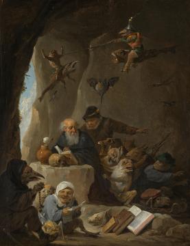 Fig. 11 David Teniers (II), ‘The Temptation of Saint Anthony’, c. 1645, oil on panel, 30.8 x 23.4 cm, Rijksmuseum, Amsterdam