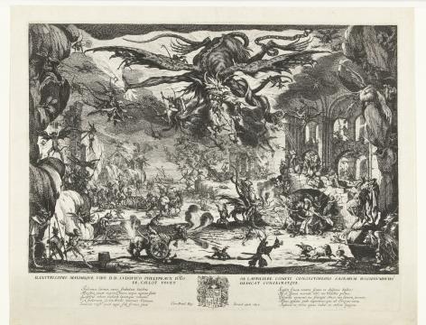 Fig. 10 Jacques Callot, ‘The Temptation of Saint Anthony’, 1635, etching, 356 x 465 mm, Rijksmuseum, Amsterdam