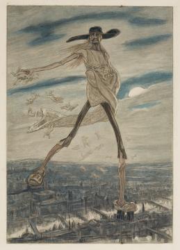 Fig. 13 Félicien Rops, ‘Satan Sows Rye-Grass, from Les Sataniques’, 1906, heliogravure, 304 x 208 mm, Museum of Fine Arts, Ghent, photo Michel Burez