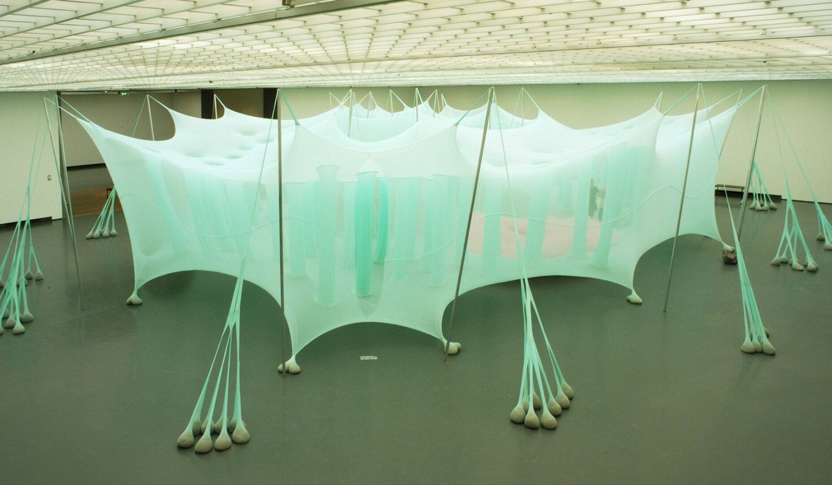 Ernesto Neto, Celula Nave. It happens in the body of time, where truth dances, 2004, polyester, aankoop Stichting Fonds Willem van Rede 2005
