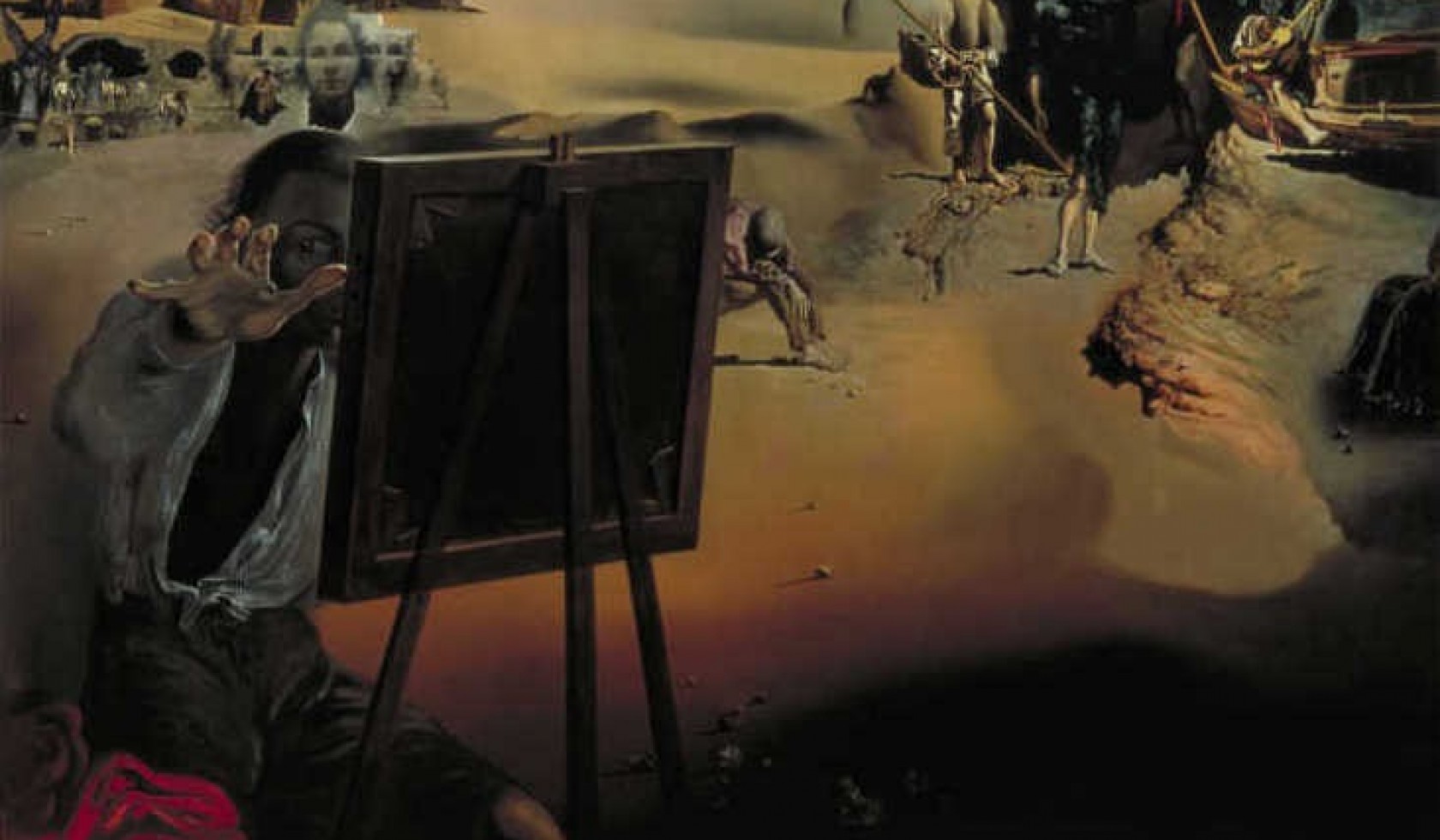 Salvador Dalí, Impressions d’Afrique, 1938, oil on canvas, purchased with the support of the Rembrandt Society, Prins Bernhard Fonds, Erasmusstichting, Stichting Bevordering van Volkskracht Rotterdam and Museum Boijmans Van Beuningen Foundation, 1979