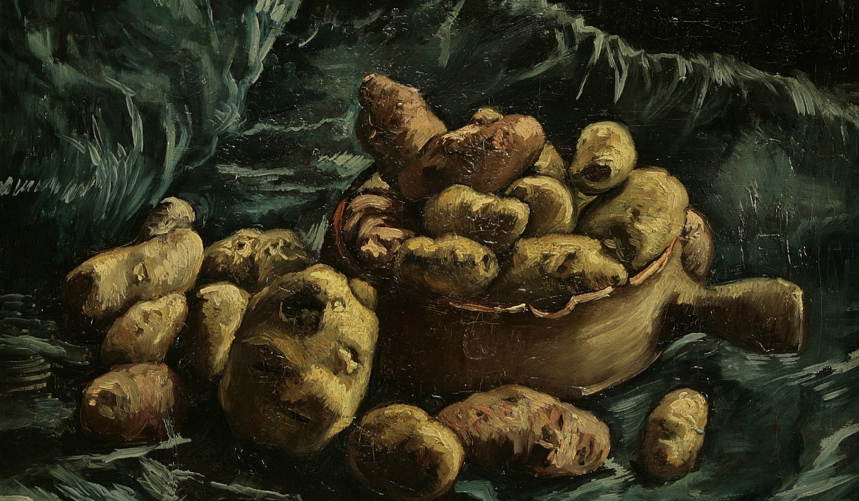 Afb 1. Vincent van Gogh (1853-1890), Aardappelstilleven, olieverf op doek, bruikleen particuliere collectie, Museum Boijmans Van Beuningen Rotterdam.