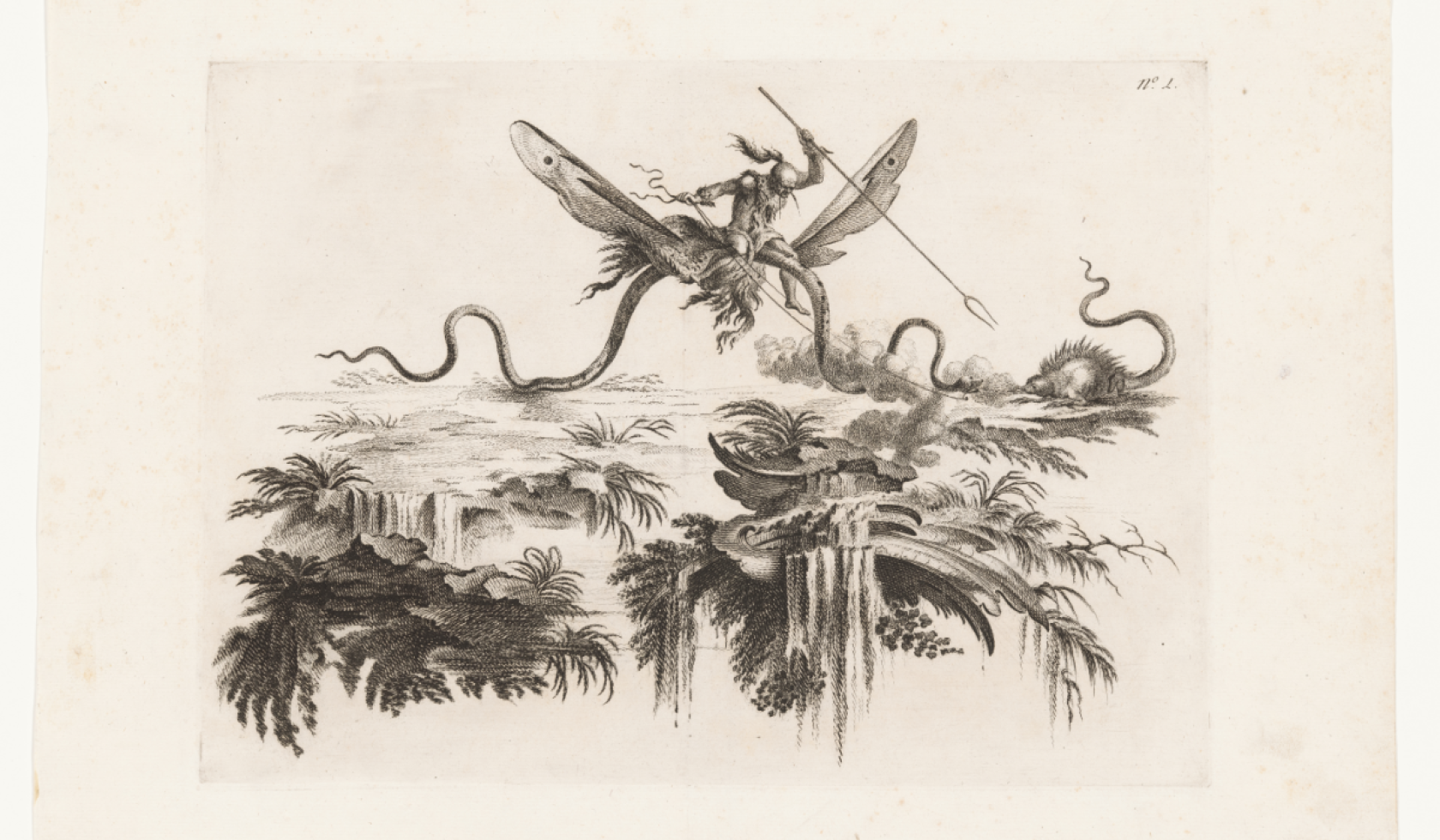 Viaggio dalla Terra alla Luna, Filippo Morghen, Collectie Museum Boijmans Van Beuningen, Rotterdam.