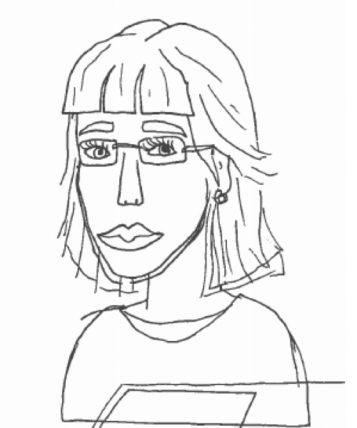 Diteke Ekema, TMS registrar. Diteke inputs the new data into the collections registration system, TMS.