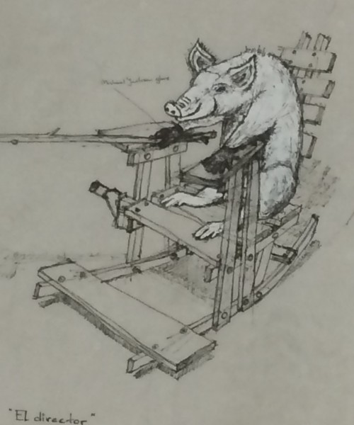 Een eerste schets van kunstenaar-architect Sander Bokkinga