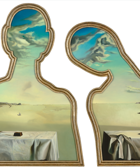 Salvador Dalí Couple aux têtes pleines de nuages, 1936 Creditline: Collectie Museum Boijmans Van Beuningen, Rotterdam. Aankoop met steun van Stichting Museum Boijmans Van Beuningen, Vereniging Rembrandt, Cultuurfonds, Erasmusstichting, Stichting Bevordering van Volkskracht / Fotografie: Studio Tromp © Salvador Dalí, Fundació Gala-Salvador Dalí, c/o Pictoright Amsterdam 2025