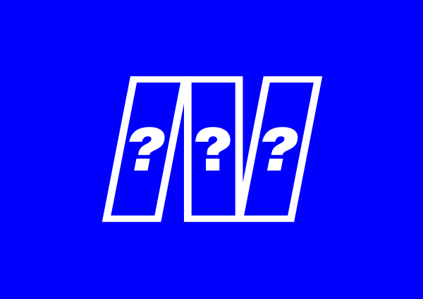 ⍰ ⍰ ⍰ / 3 Question Marks, Each Inside A Frame