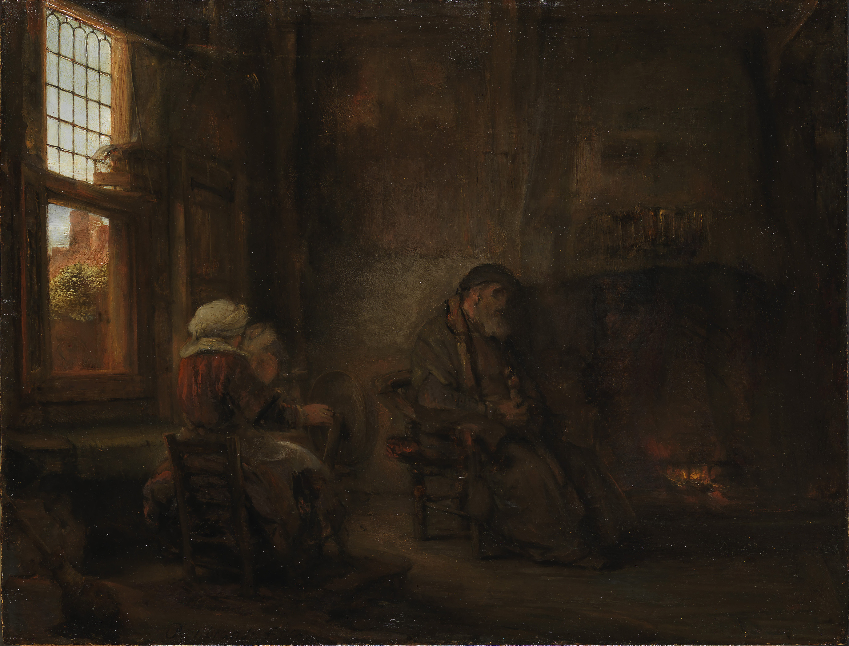 Rembrandt, Tobit en Anna